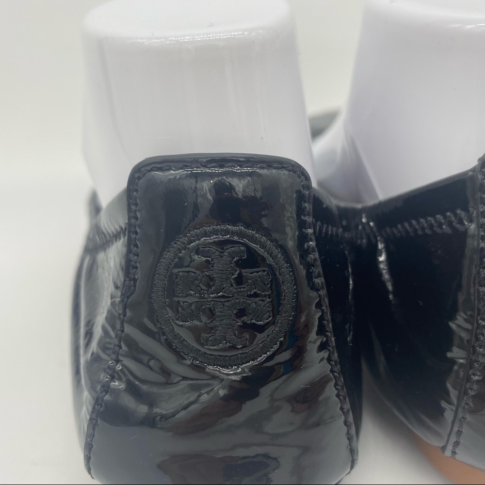 Tory Burch Eddie Black Patent Leather Ballet Flats - Picture 7 of 14
